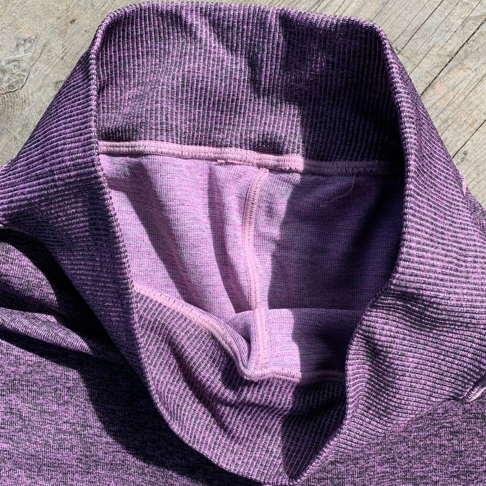 Splendid seamless purple color block yoga workout leggings stretch spandex pants - Picture 7 of 13